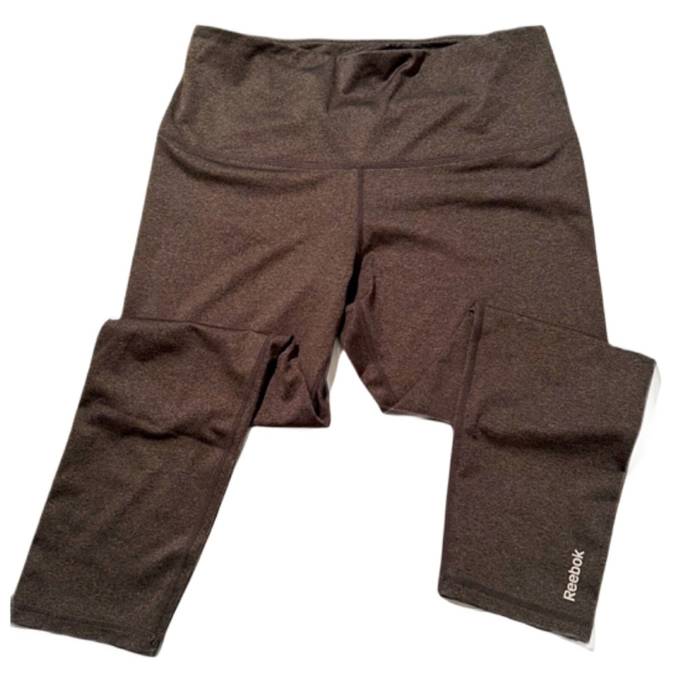 BOGO! Reebok Large dark gray capri athletic leggings yoga pants
